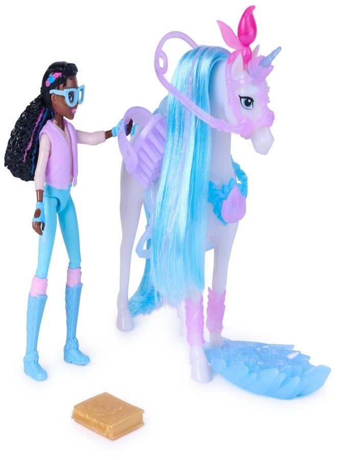 Unicorn Academy أكاديمية يونيكورن، مغامرة الأحجار الكريمة الجليدية مع دمية ليلى و13 ملحقًا، دمى وألعاب يونيكورن للبنات من عمر 4 سنوات فما فوق - Image 4